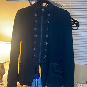 Torrid Black Military Style Jacket